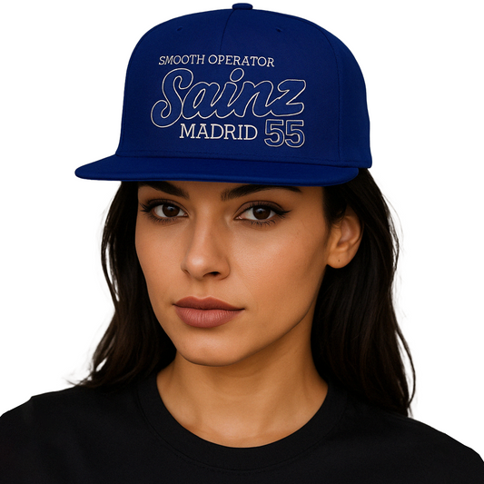 Carlos Sainz Hat | Inspired Williams F1 Racing Flat Bill Hat – Adjustable Motorsport Cap for Fans