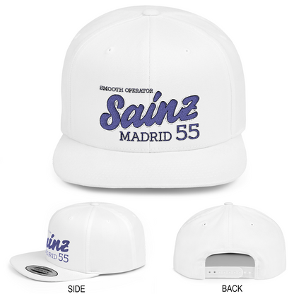 Carlos Sainz Hat | Inspired Williams F1 Racing Flat Bill Hat – Adjustable Motorsport Cap for Fans