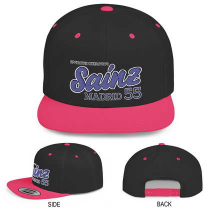 Carlos Sainz Hat | Inspired Williams F1 Racing Flat Bill Hat – Adjustable Motorsport Cap for Fans