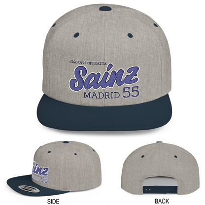 Carlos Sainz Hat | Inspired Williams F1 Racing Flat Bill Hat – Adjustable Motorsport Cap for Fans