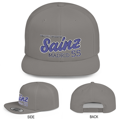 Carlos Sainz Hat | Inspired Williams F1 Racing Flat Bill Hat – Adjustable Motorsport Cap for Fans