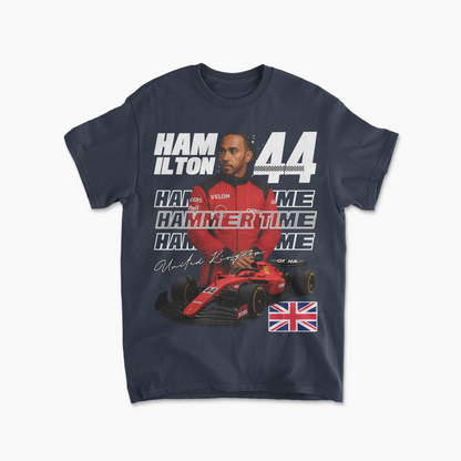 Lewis Hamilton Ferrari F1 T-Shirt, Formula 1 Racing Tee, Motorsport Fan Gift, Unisex Graphic Tee, Casual Racing Apparel