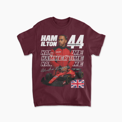 Lewis Hamilton Ferrari F1 T-Shirt, Formula 1 Racing Tee, Motorsport Fan Gift, Unisex Graphic Tee, Casual Racing Apparel