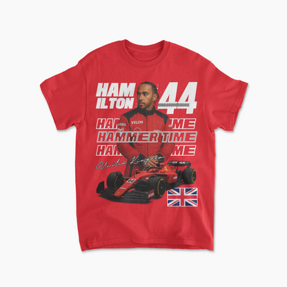 Lewis Hamilton Ferrari F1 T-Shirt, Formula 1 Racing Tee, Motorsport Fan Gift, Unisex Graphic Tee, Casual Racing Apparel
