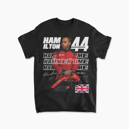 Lewis Hamilton Ferrari F1 T-Shirt, Formula 1 Racing Tee, Motorsport Fan Gift, Unisex Graphic Tee, Casual Racing Apparel