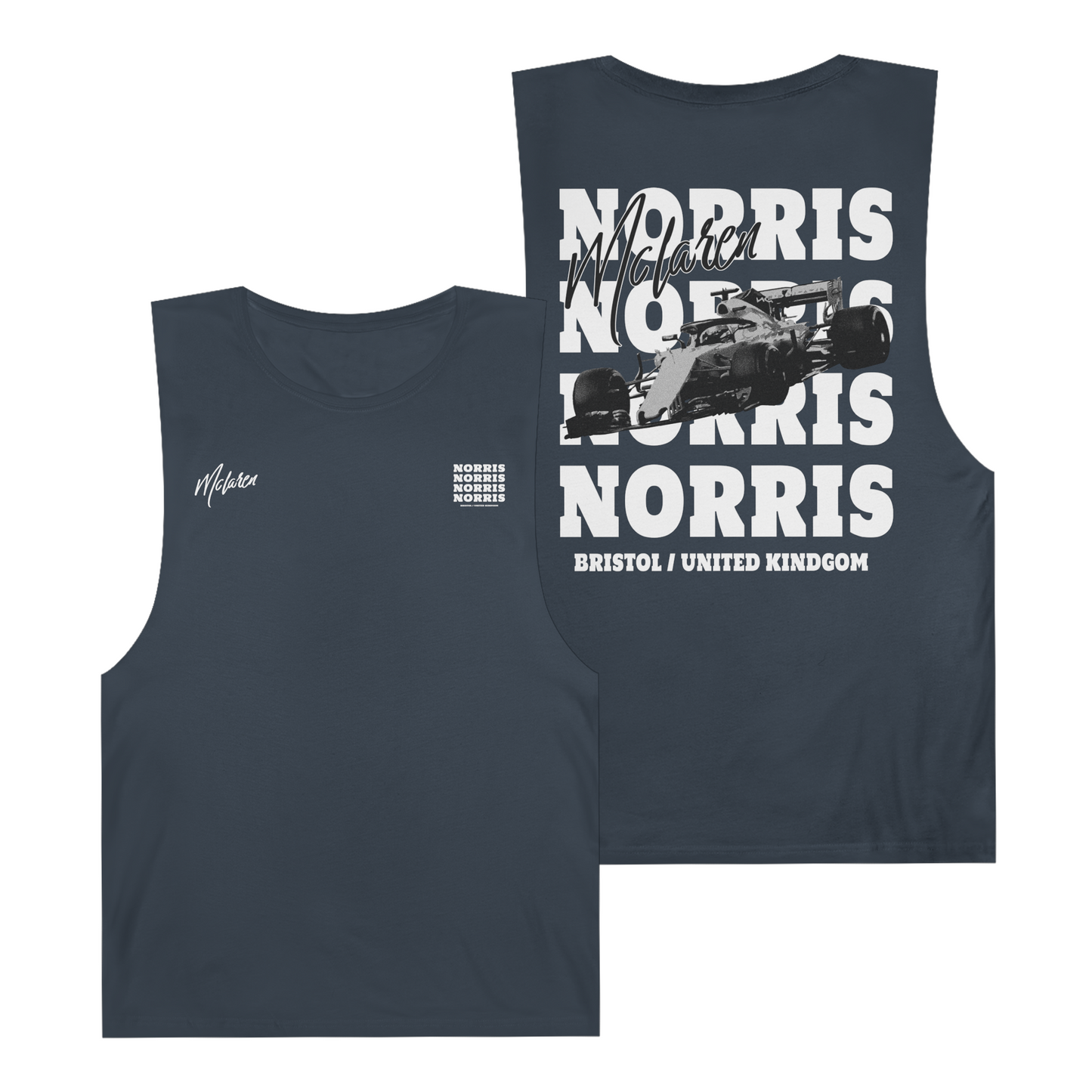 Lando Norris Tank Top | Inspired McLaren Racing Team Apparel | Formula 1 Motorsports Shirt | F1 Gift for Fans