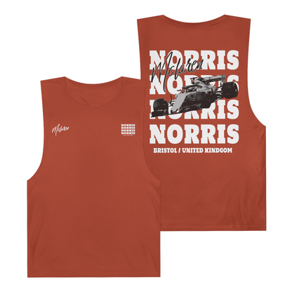 Lando Norris Tank Top | Inspired McLaren Racing Team Apparel | Formula 1 Motorsports Shirt | F1 Gift for Fans
