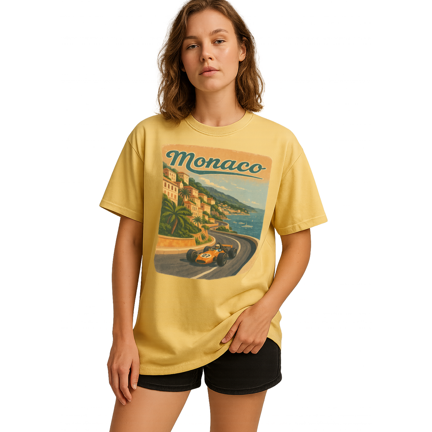 Monaco Grand Prix Vintage Formula 1 T-Shirt Retro Racing Tee Classic Motorsports Apparel Gift