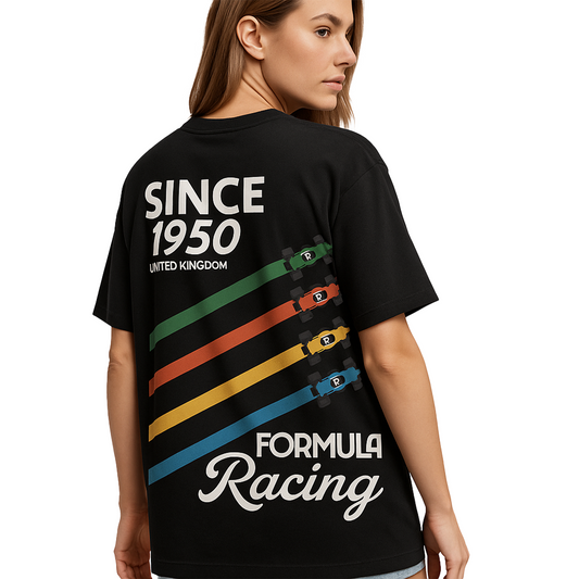 Vintage Style Formula 1 T-Shirt Retro F1 Racing Tee Classic Motorsport Gift Unisex Casual Top