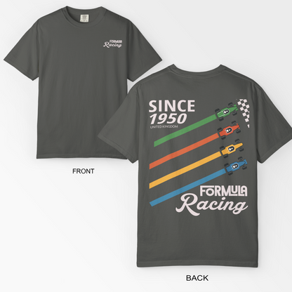 Vintage Style Formula 1 T-Shirt Retro F1 Racing Tee Classic Motorsport Gift Unisex Casual Top