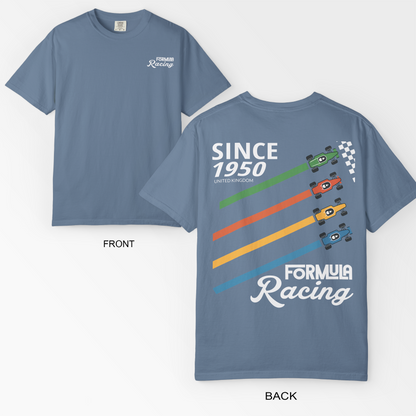 Vintage Style Formula 1 T-Shirt Retro F1 Racing Tee Classic Motorsport Gift Unisex Casual Top