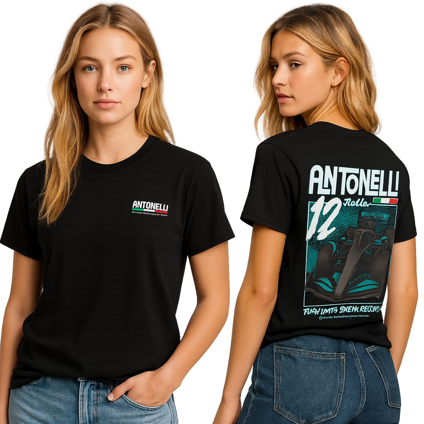 Kimi Antonelli Inspired Mercedes Formula 1 T-Shirt | F1 Merchandise