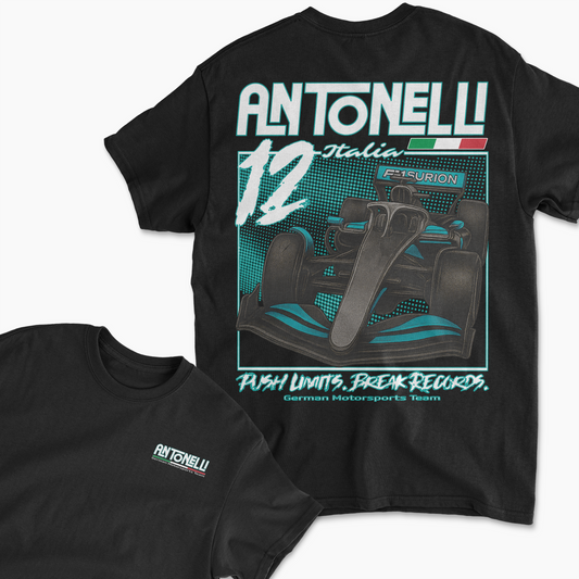 Kimi Antonelli Inspired Mercedes Formula 1 T-Shirt | F1 Merchandise
