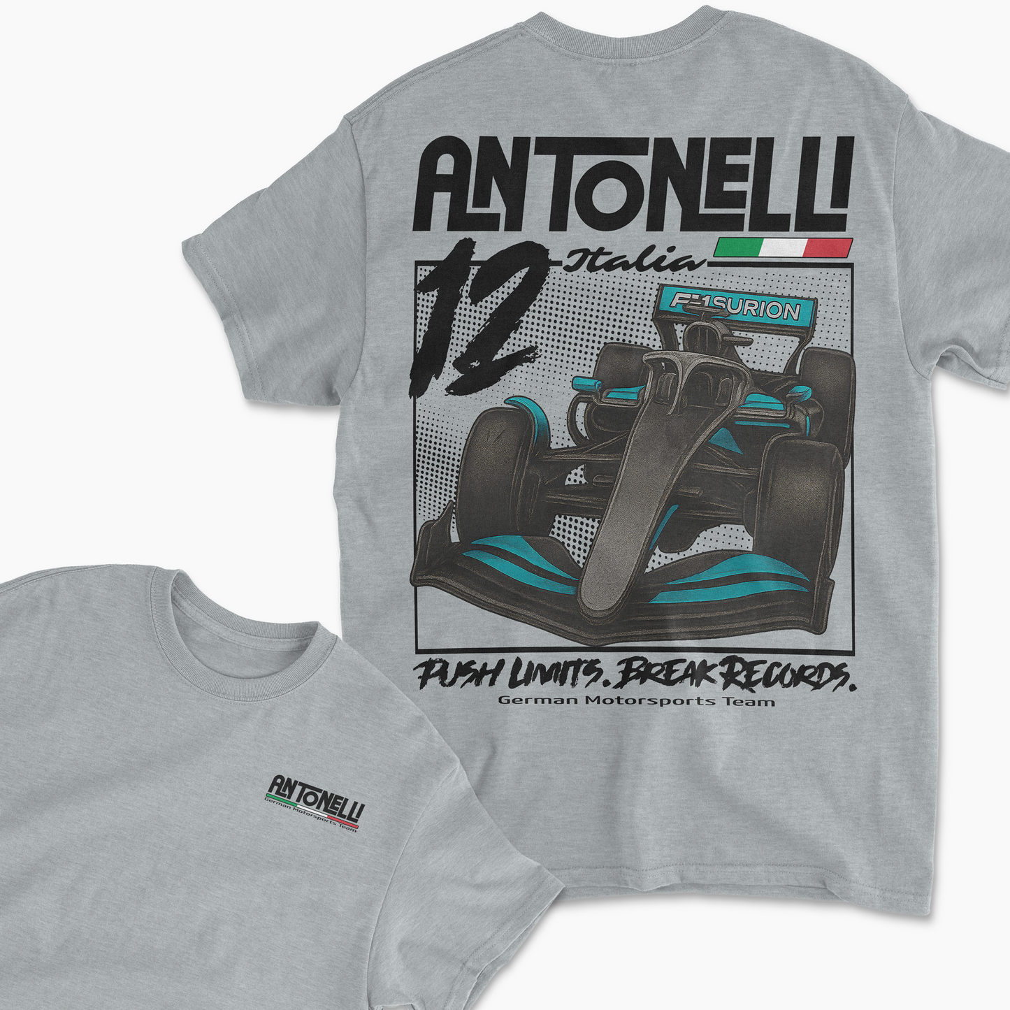 Kimi Antonelli Inspired Mercedes Formula 1 T-Shirt | F1 Merchandise