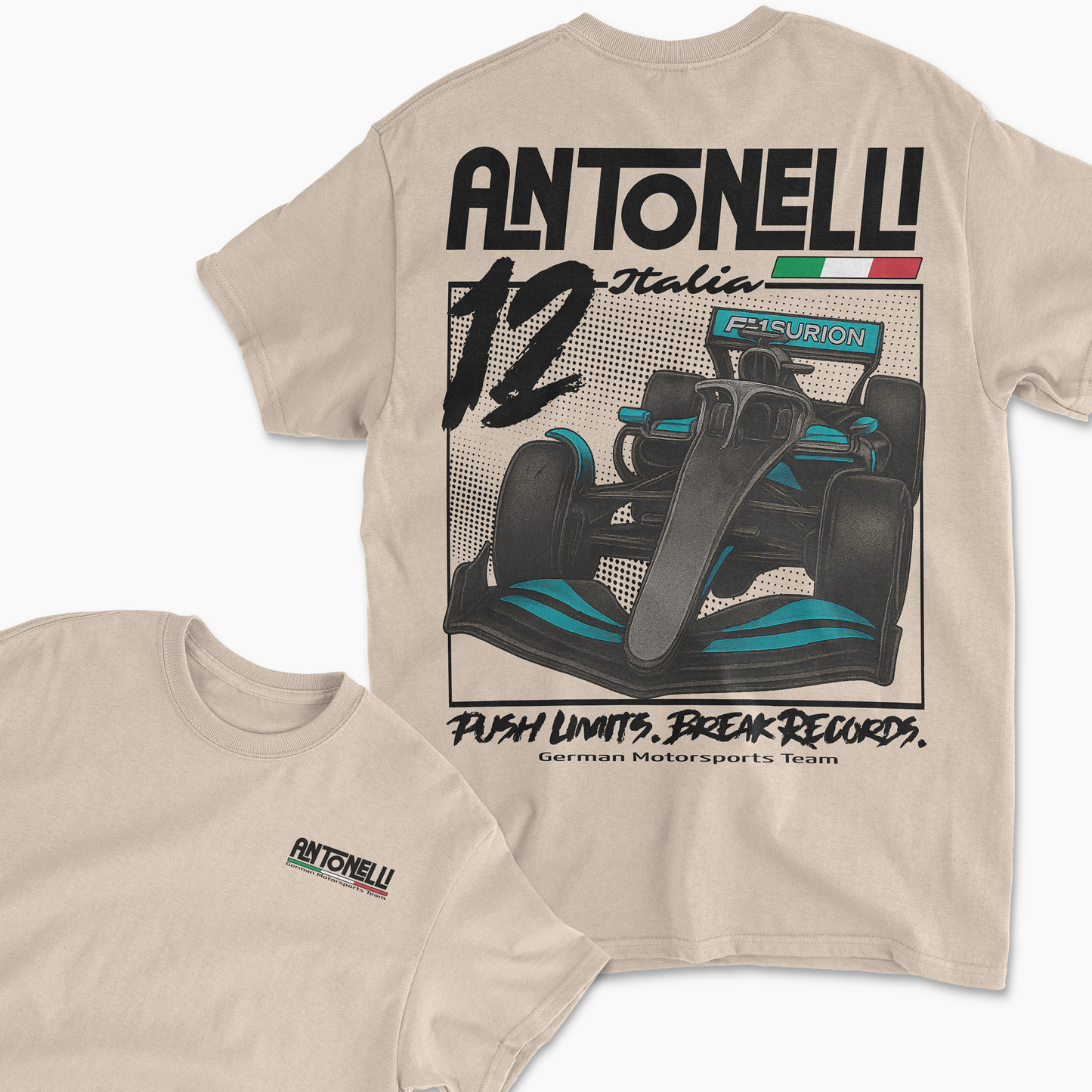 Kimi Antonelli Inspired Mercedes Formula 1 T-Shirt | F1 Merchandise