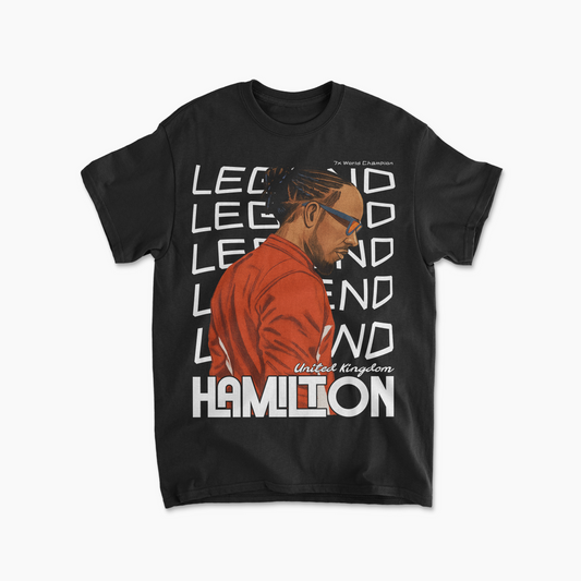 Lewis Hamilton T-Shirt Inspired Streetwear Ferrari Formula 1 Racing Apparel