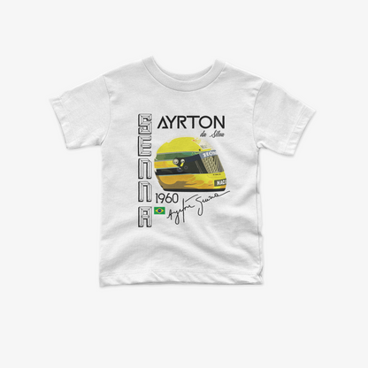 Ayrton Senna Toddler T-Shirt | Inspired Vintage Style Kid Formula 1 Tee