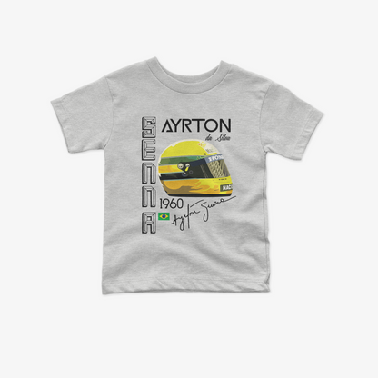 Ayrton Senna Toddler T-Shirt | Inspired Vintage Style Kid Formula 1 Tee