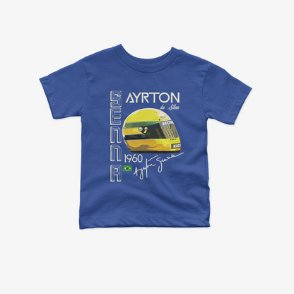 Ayrton Senna Toddler T-Shirt | Inspired Vintage Style Kid Formula 1 Tee