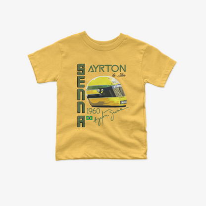 Ayrton Senna Toddler T-Shirt | Inspired Vintage Style Kid Formula 1 Tee