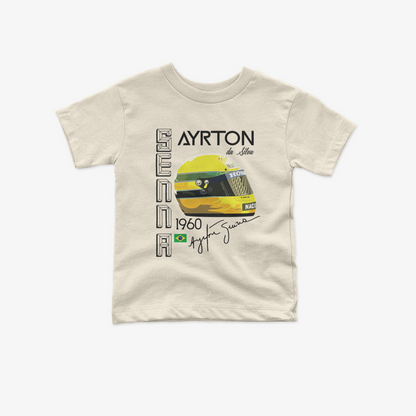 Ayrton Senna Toddler T-Shirt | Inspired Vintage Style Kid Formula 1 Tee