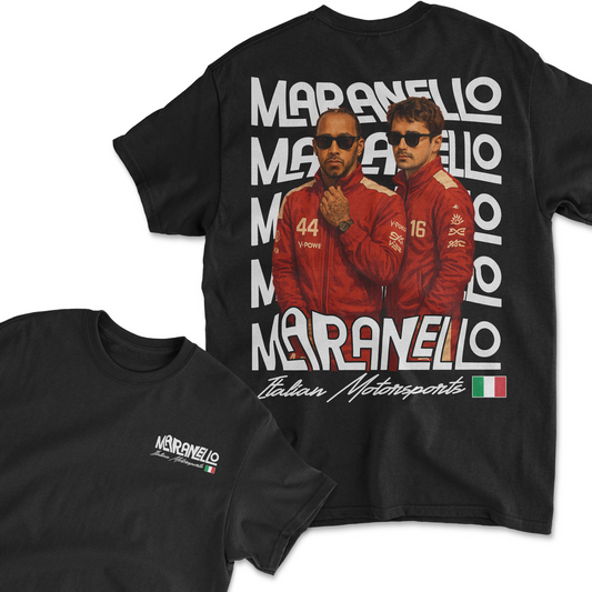 Lewis Hamilton Charles Leclerc T-Shirt | Inspired Ferrari Formula 1 Merchandise