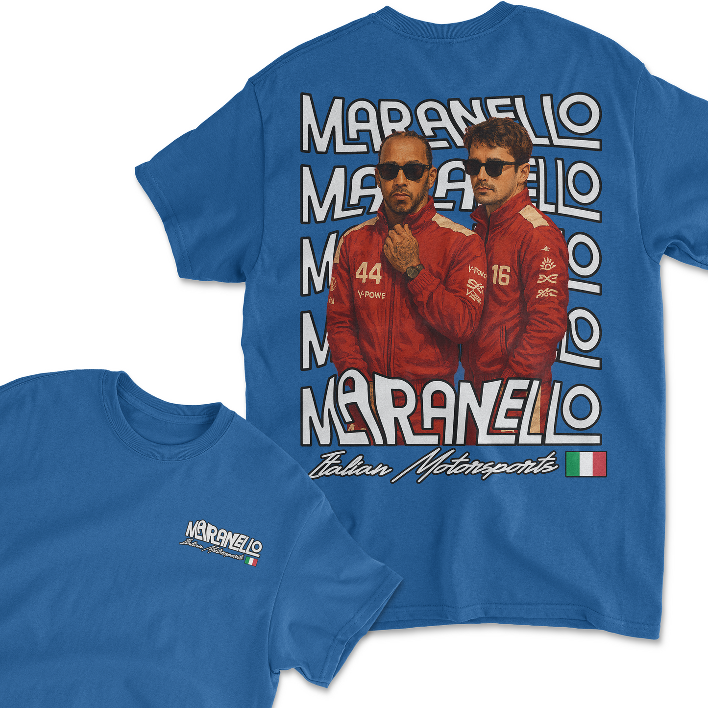 Lewis Hamilton Charles Leclerc T-Shirt | Inspired Ferrari Formula 1 Merchandise