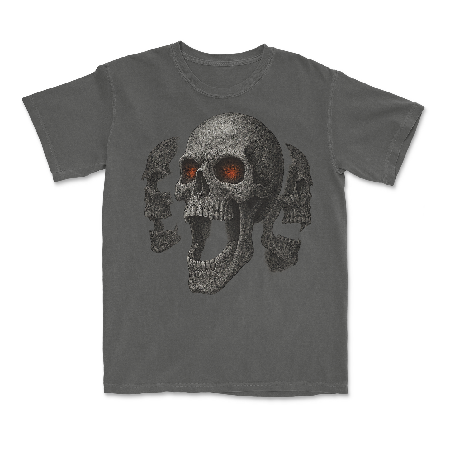 Screaming Skull 90s Y2K Goth Retro Graphic T-Shirt
