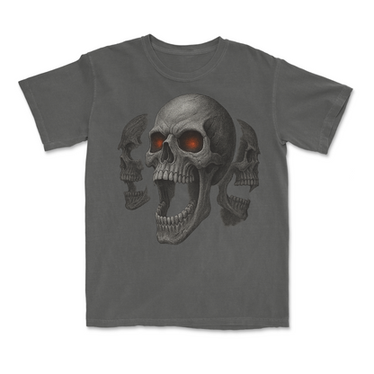 Screaming Skull 90s Y2K Goth Retro Graphic T-Shirt