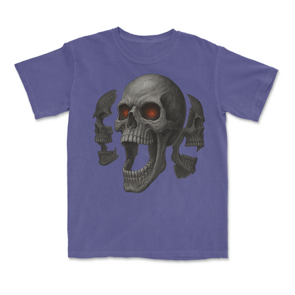 Screaming Skull 90s Y2K Goth Retro Graphic T-Shirt