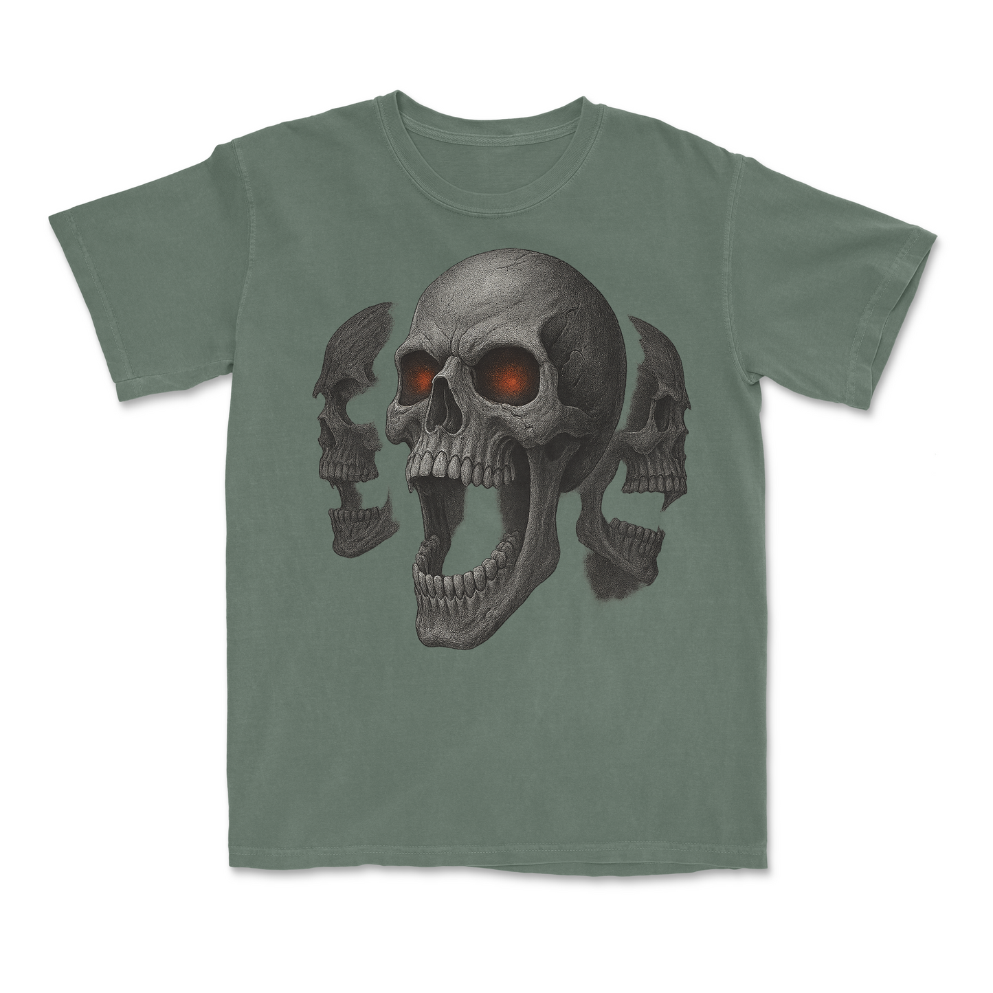 Screaming Skull 90s Y2K Goth Retro Graphic T-Shirt