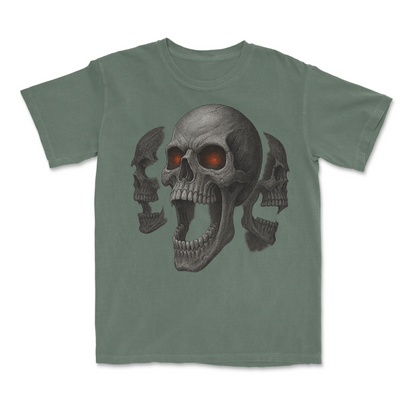 Screaming Skull 90s Y2K Goth Retro Graphic T-Shirt