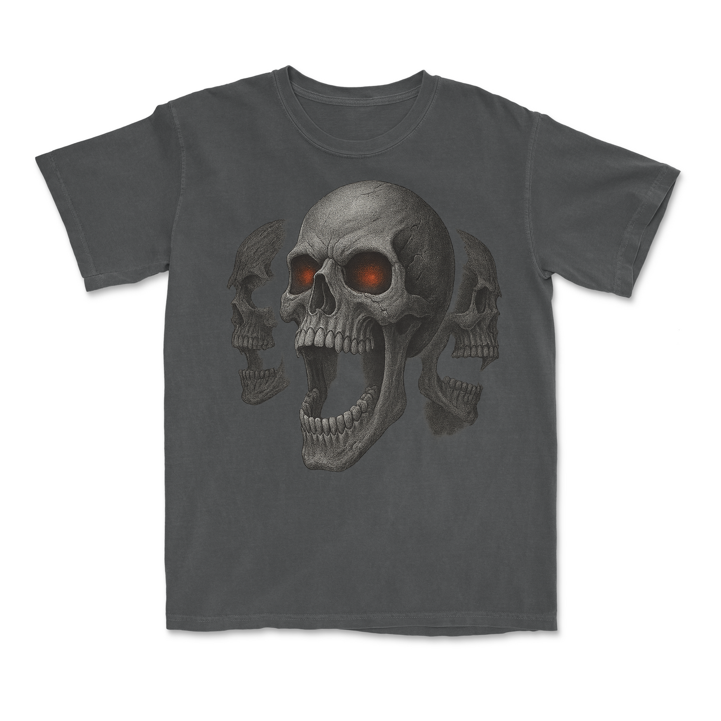 Screaming Skull 90s Y2K Goth Retro Graphic T-Shirt
