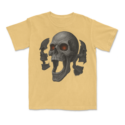 Screaming Skull 90s Y2K Goth Retro Graphic T-Shirt