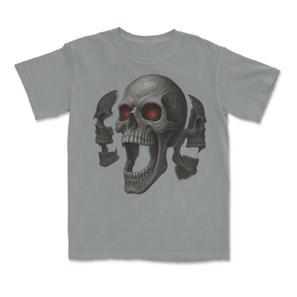 Screaming Skull 90s Y2K Goth Retro Graphic T-Shirt