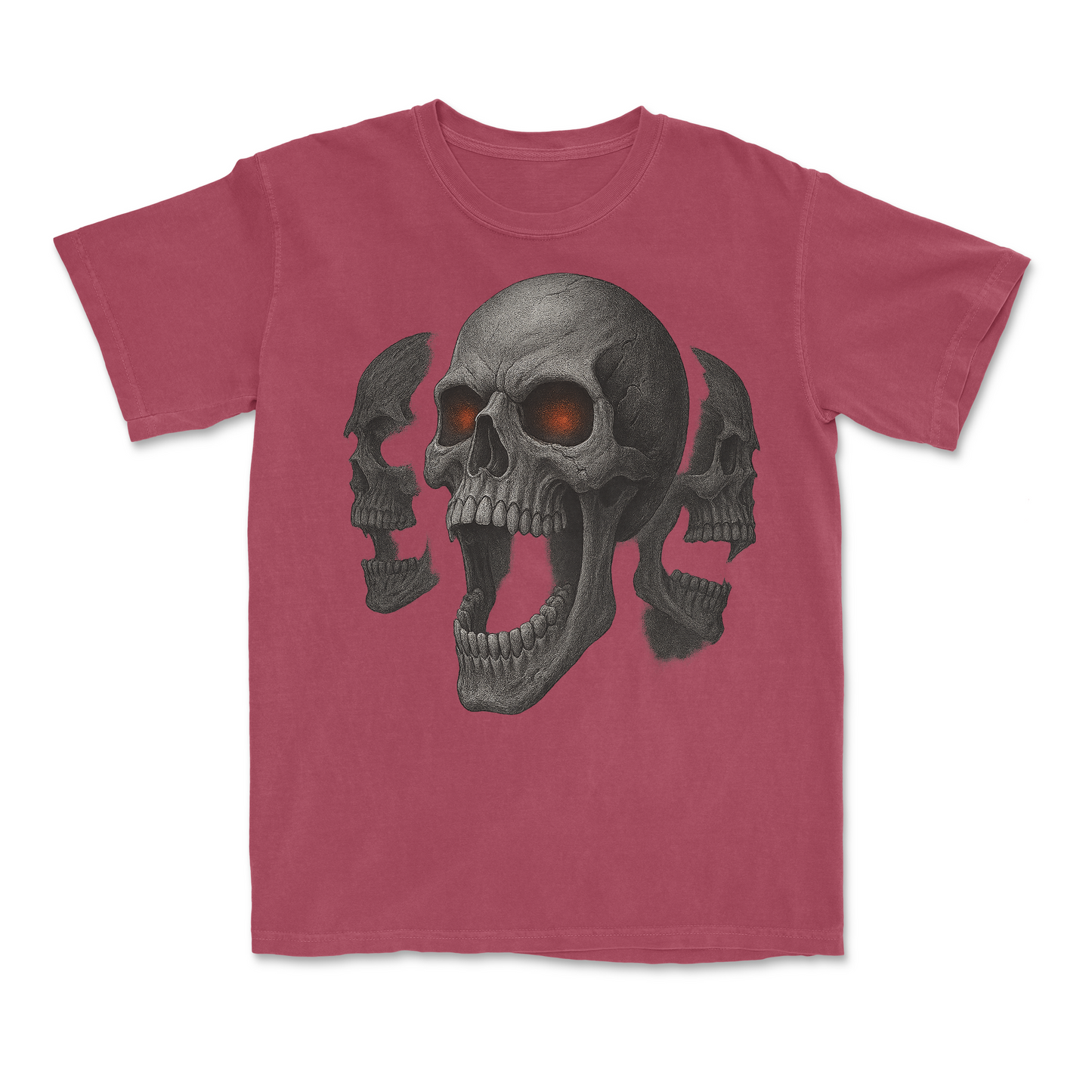Screaming Skull 90s Y2K Goth Retro Graphic T-Shirt