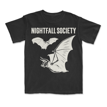 Nightfall Bats Y2K Gothic Retro Streetwear T-Shirt