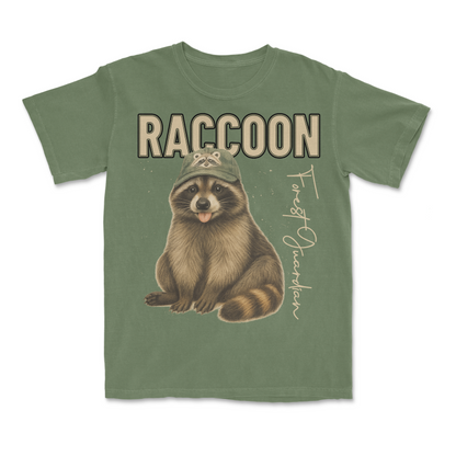 Raccoon Graphic Retro Comfort Colors Oversized T-Shirt