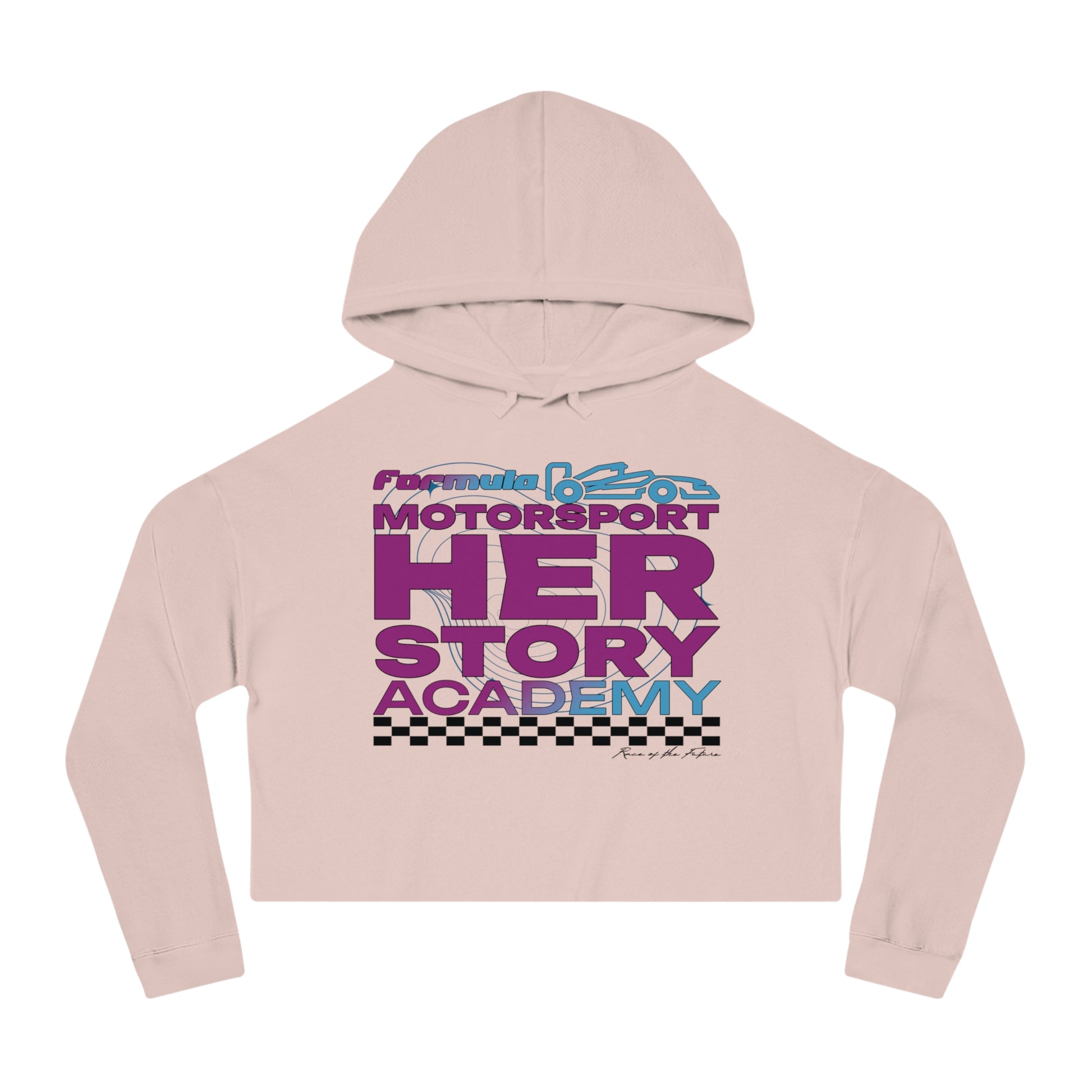 F1 Racing Academy Cropped Hoodie | Gift for Her | Women F1