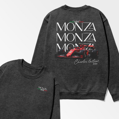 Leclerc Monza 2019 Sweatshirt Formula Inspired Shirt F1 Gift Urban Racing Clothing Unisex Streetwear Clothes Crewneck Sweatshirt