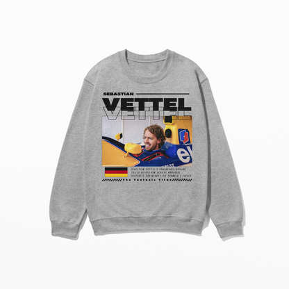 Vettel Sweatshirt SV5 Formula Race Driver Shirt F1 Gift Racing Inspired Shirt Aesthetic Racing Clothing Unisex Crewneck Sweatshirt