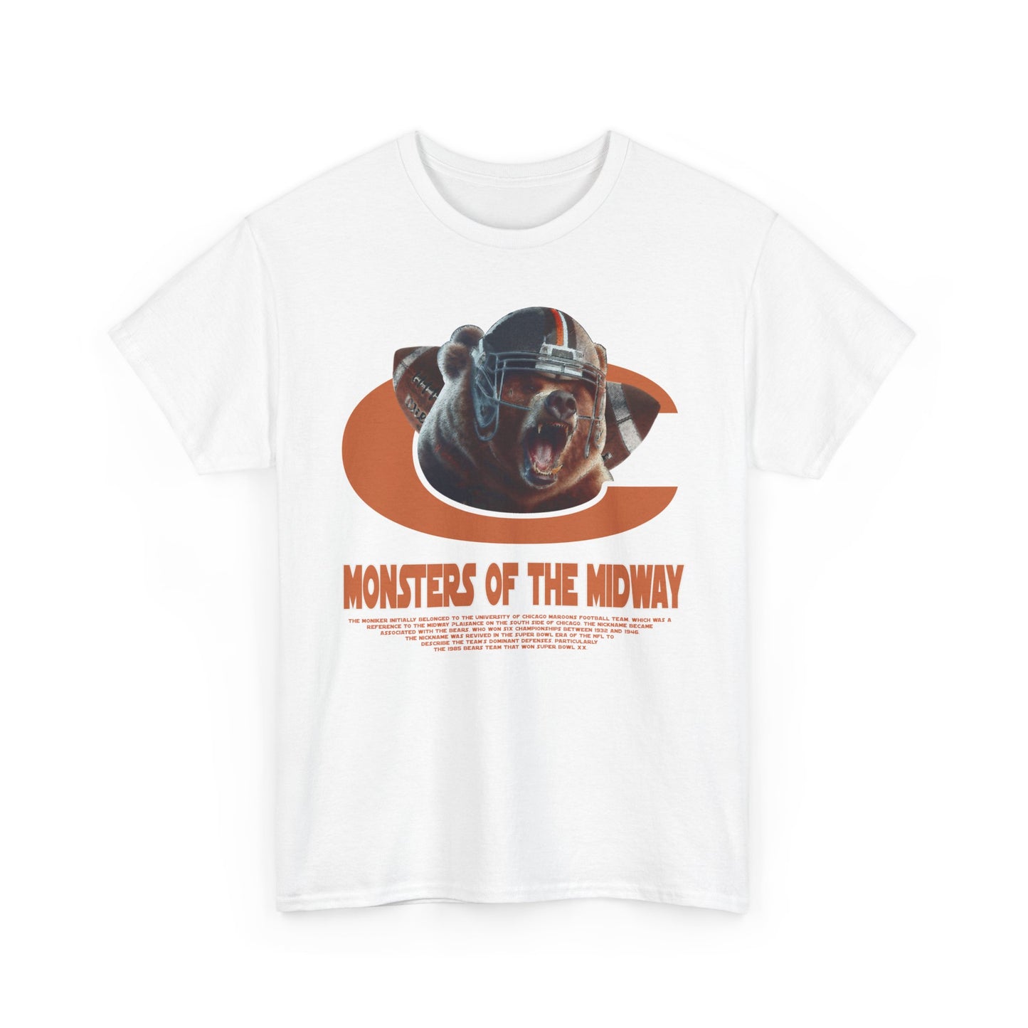 Chicago Bears Inspired Football T-Shirt | Vintage American Football Tee