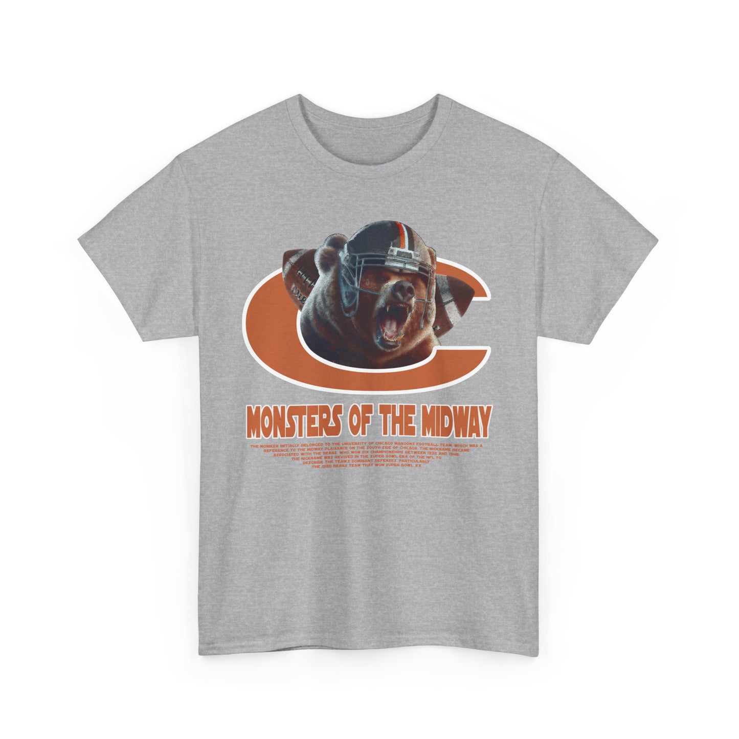 Chicago Bears Inspired Football T-Shirt | Vintage American Football Tee