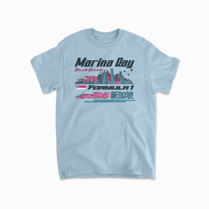 Marina Bay Street Circuit Singapore T-shirt Formula Race Shirt F1 Fan Gift Inspired F1 Tee Night Race Shirt Racing Clothing Cotton Tee