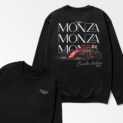 Leclerc Monza 2019 Sweatshirt Formula Inspired Shirt F1 Gift Urban Racing Clothing Unisex Streetwear Clothes Crewneck Sweatshirt