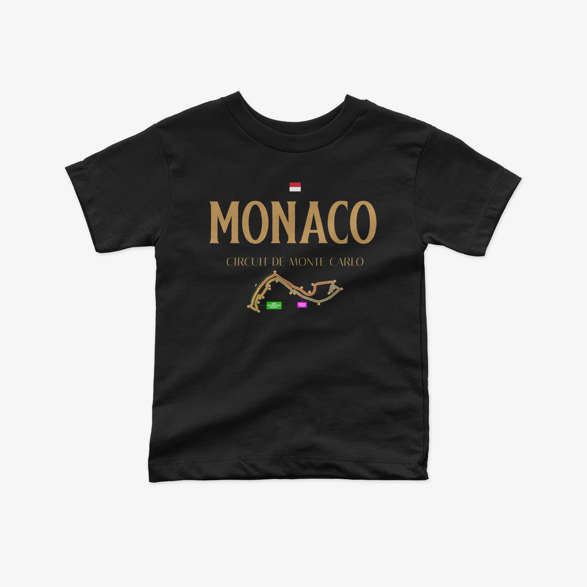 Toddler Short Sleeve Monte Carlo Kids T-Shirt Circuit de Monaco Youth Formula Race Shirt F1 Baby Shower Gift Monaco Shirt Unisex Tee