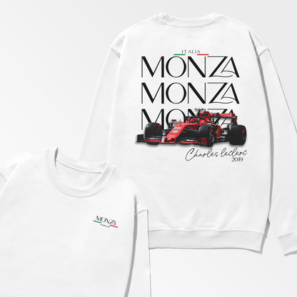 Leclerc Monza 2019 Sweatshirt Formula Inspired Shirt F1 Gift Urban Racing Clothing Unisex Streetwear Clothes Crewneck Sweatshirt