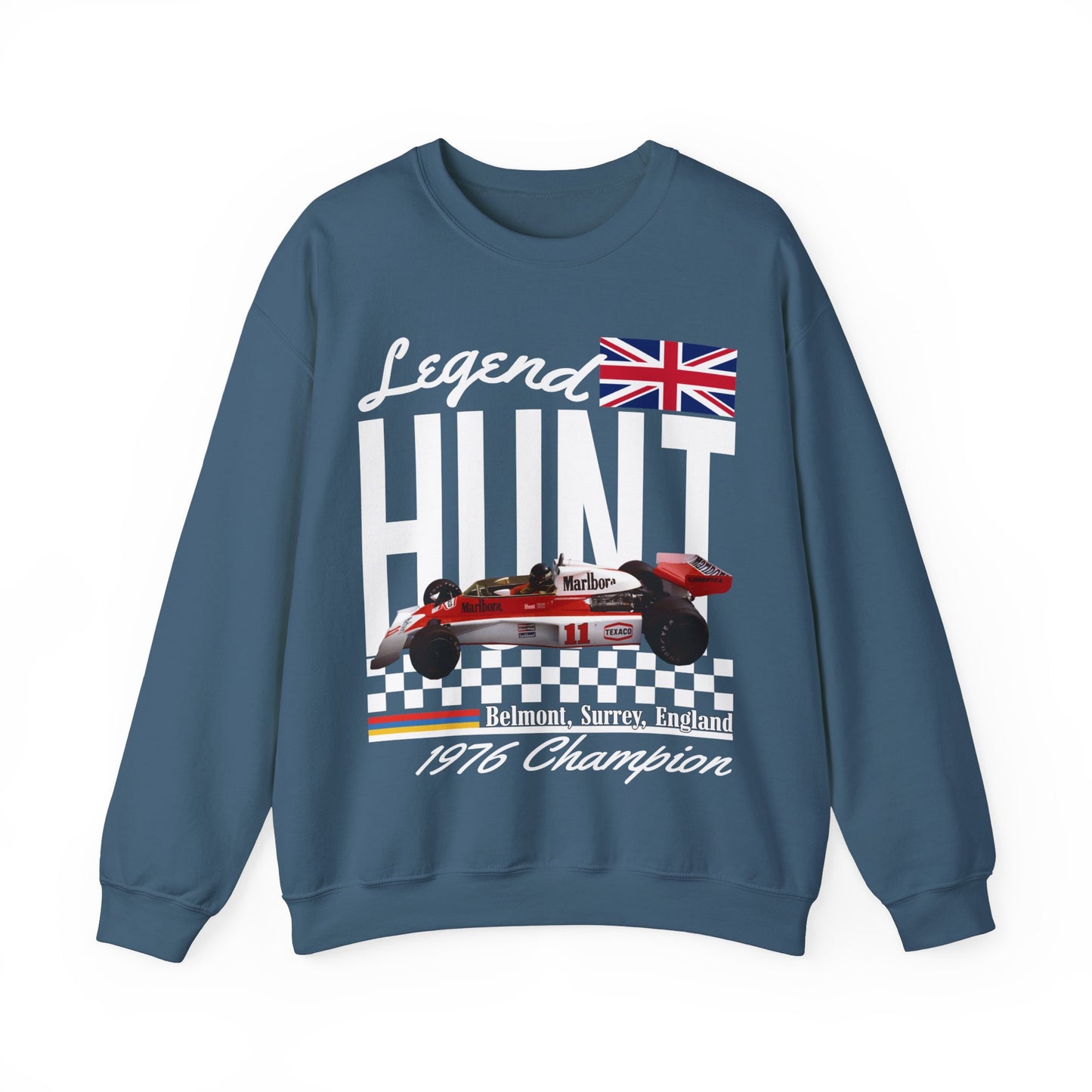 British Legend James Hunt Sweatshirt | Vintage Formula 1 Shirt