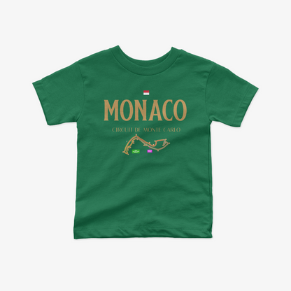 Toddler Short Sleeve Monte Carlo Kids T-Shirt Circuit de Monaco Youth Formula Race Shirt F1 Baby Shower Gift Monaco Shirt Unisex Tee