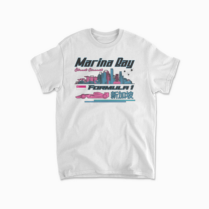 Marina Bay Street Circuit Singapore T-shirt Formula Race Shirt F1 Fan Gift Inspired F1 Tee Night Race Shirt Racing Clothing Cotton Tee